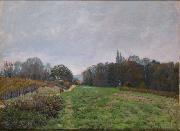 Alfred Sisley Landscape at Louveciennes oil painting reproduction